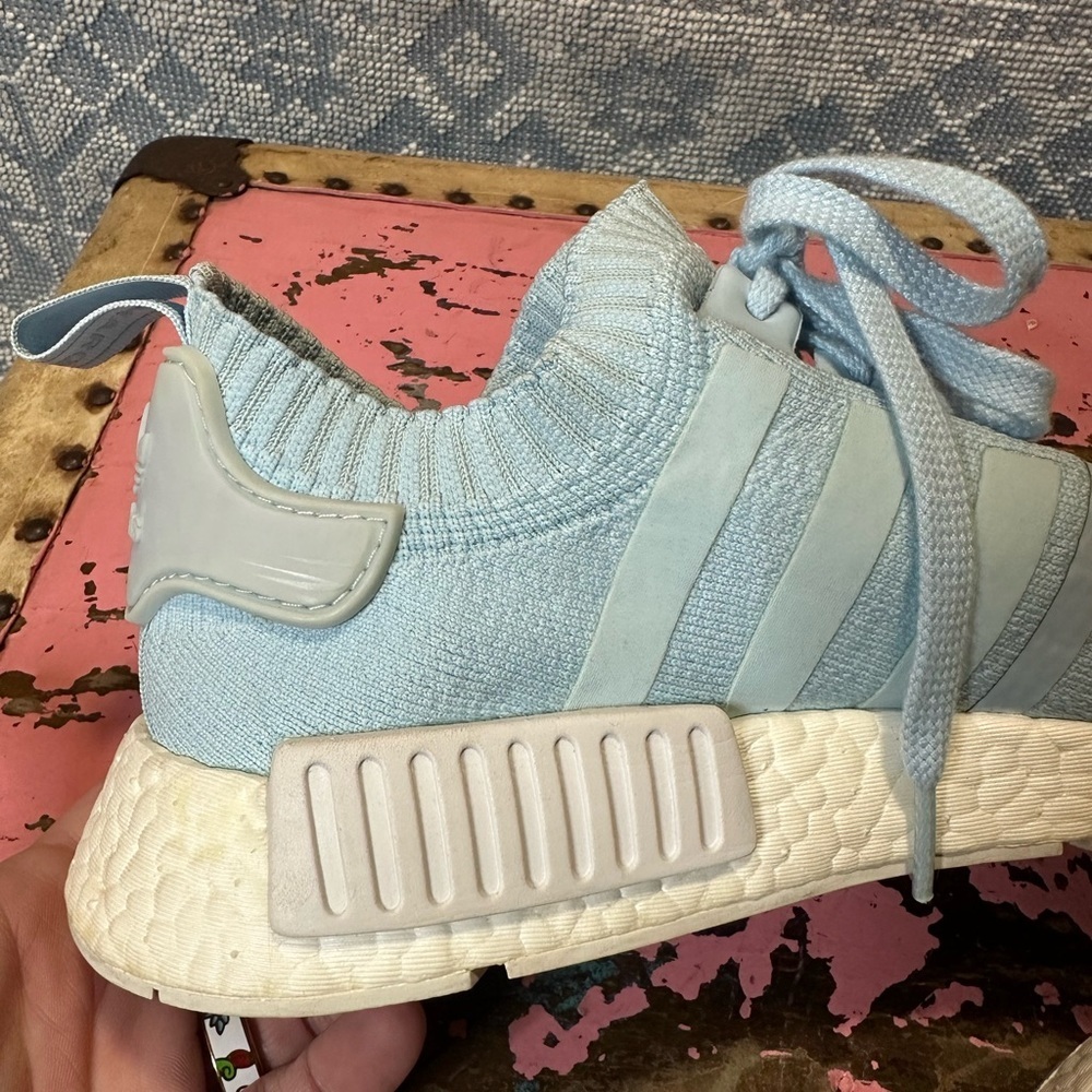 ADIDAS NMD R1 Women’s Prime knit casual ice blue shoe sz 8.5 - Picture 14 of 15